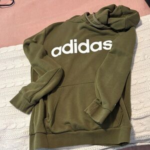 Adidas Military Green Pullover Sweatshirt